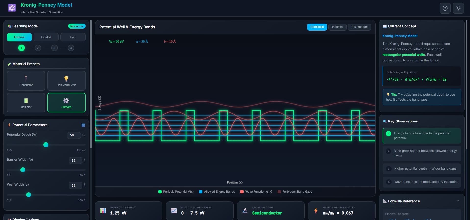 fig.1 - Simulation Interface